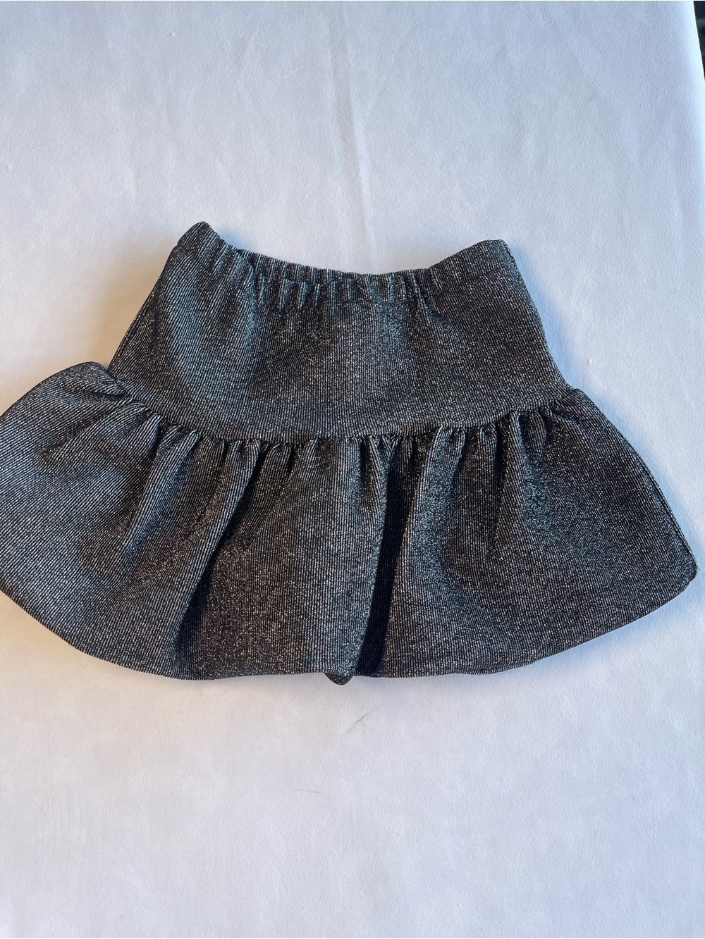 Zara Dark Gray Ruffle Knit Skirt